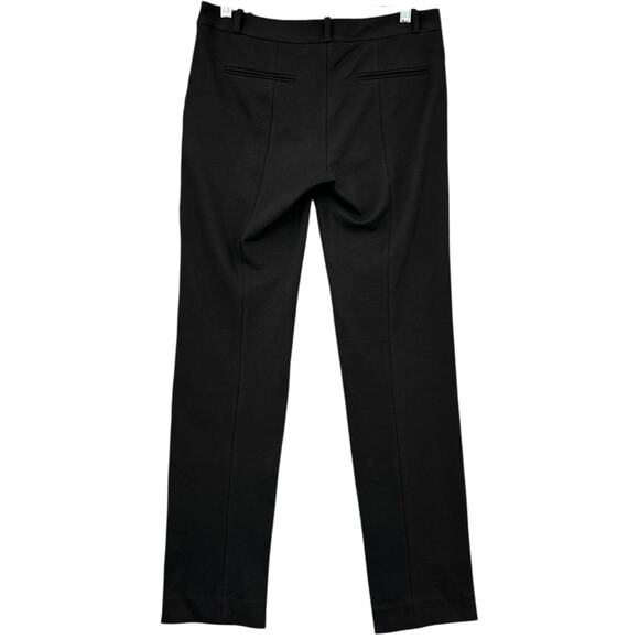 DIANE von FURSTENBERG CECILY Black Colorblocked Suede Panels Modern Pants Size 6 - Picture 2 of 8